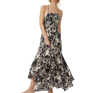 Floral Black Maxi Dress
